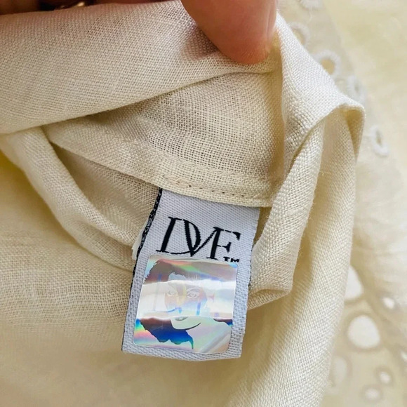 DVF - Linen Eyelet Swim Coverup (Tabalah) - Picture 8 of 8